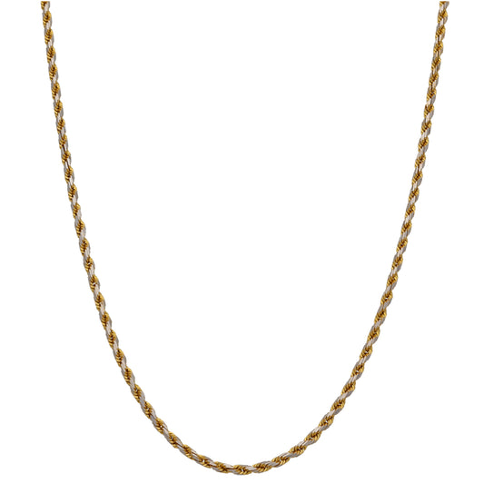 9ct Bicolour Gold Other Chain 18"