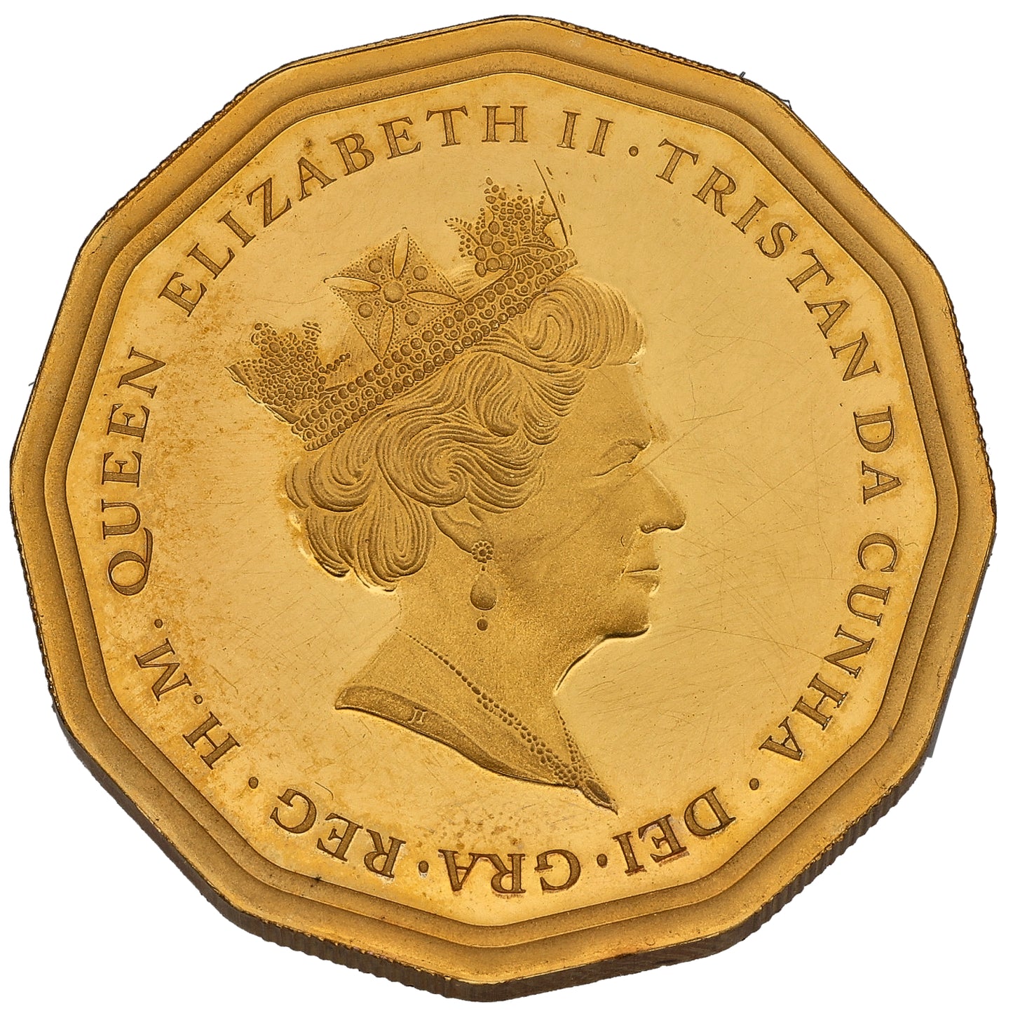 22ct Gold Queen Elizabeth II Three Pence Coin 2021