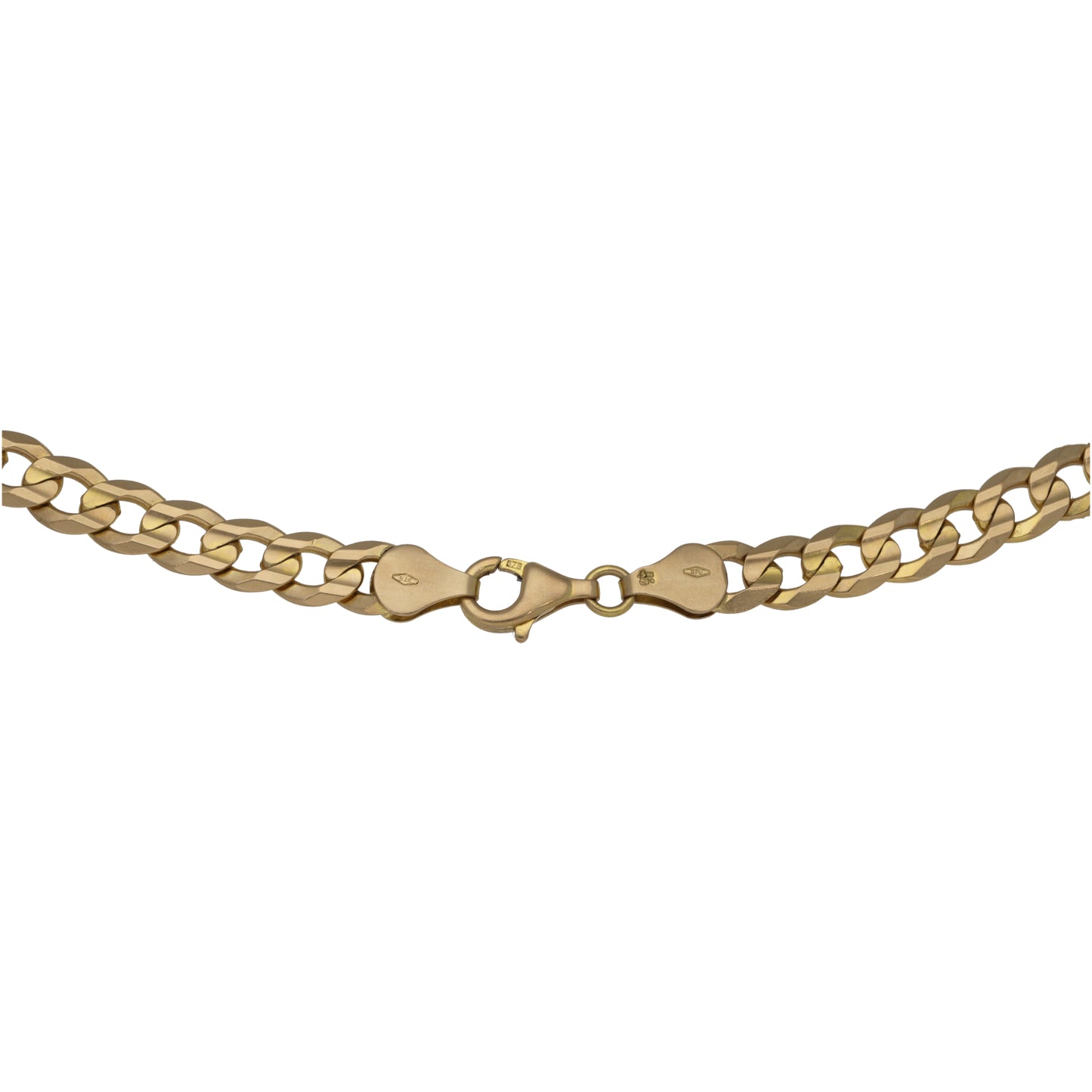9ct Gold Curb Chain 22"