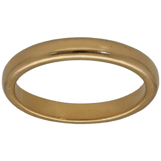 22ct Gold Plain Wedding Ring Size O
