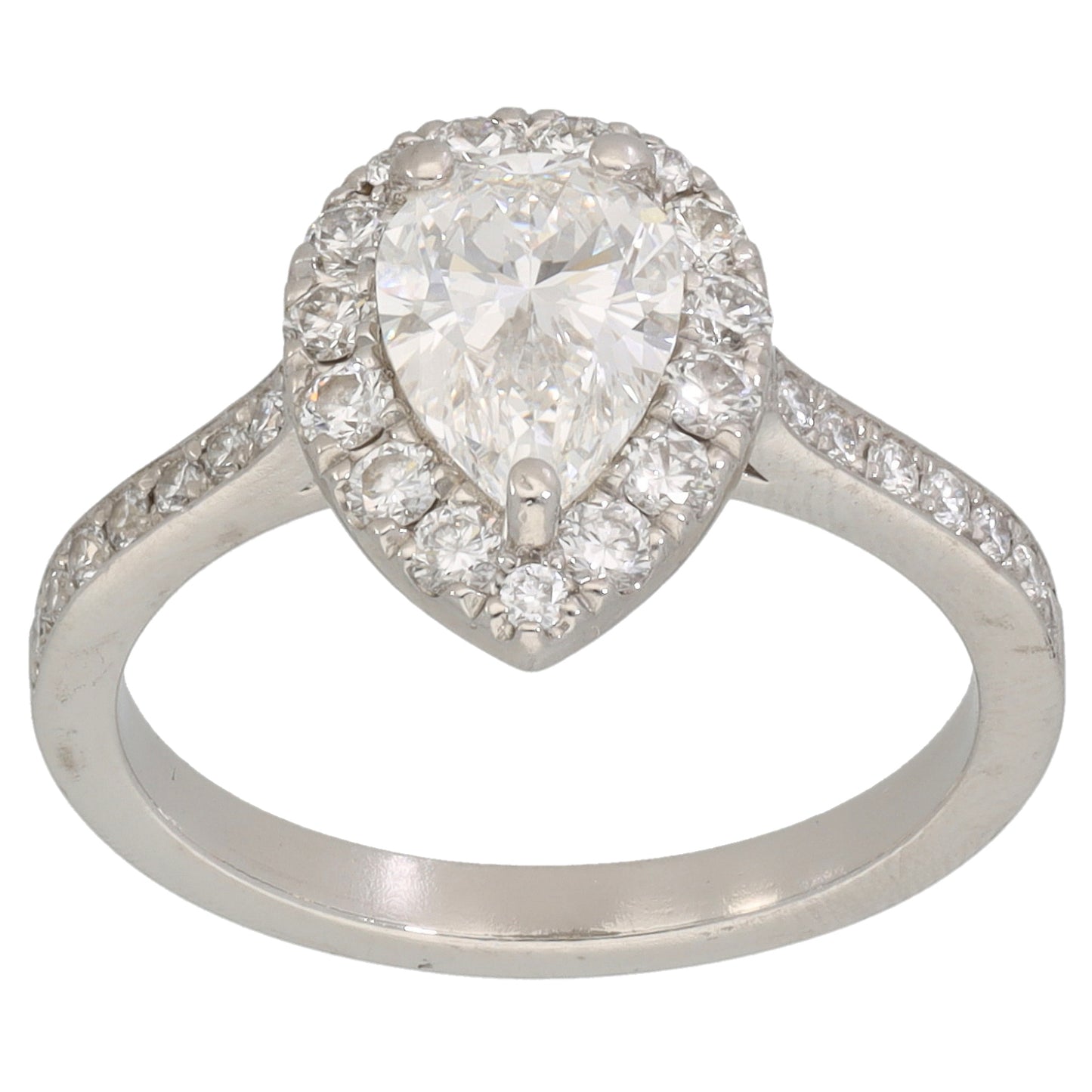 Platinum 1.12ct Laboratory-Grown Diamond Dress/Cocktail Ring Size M