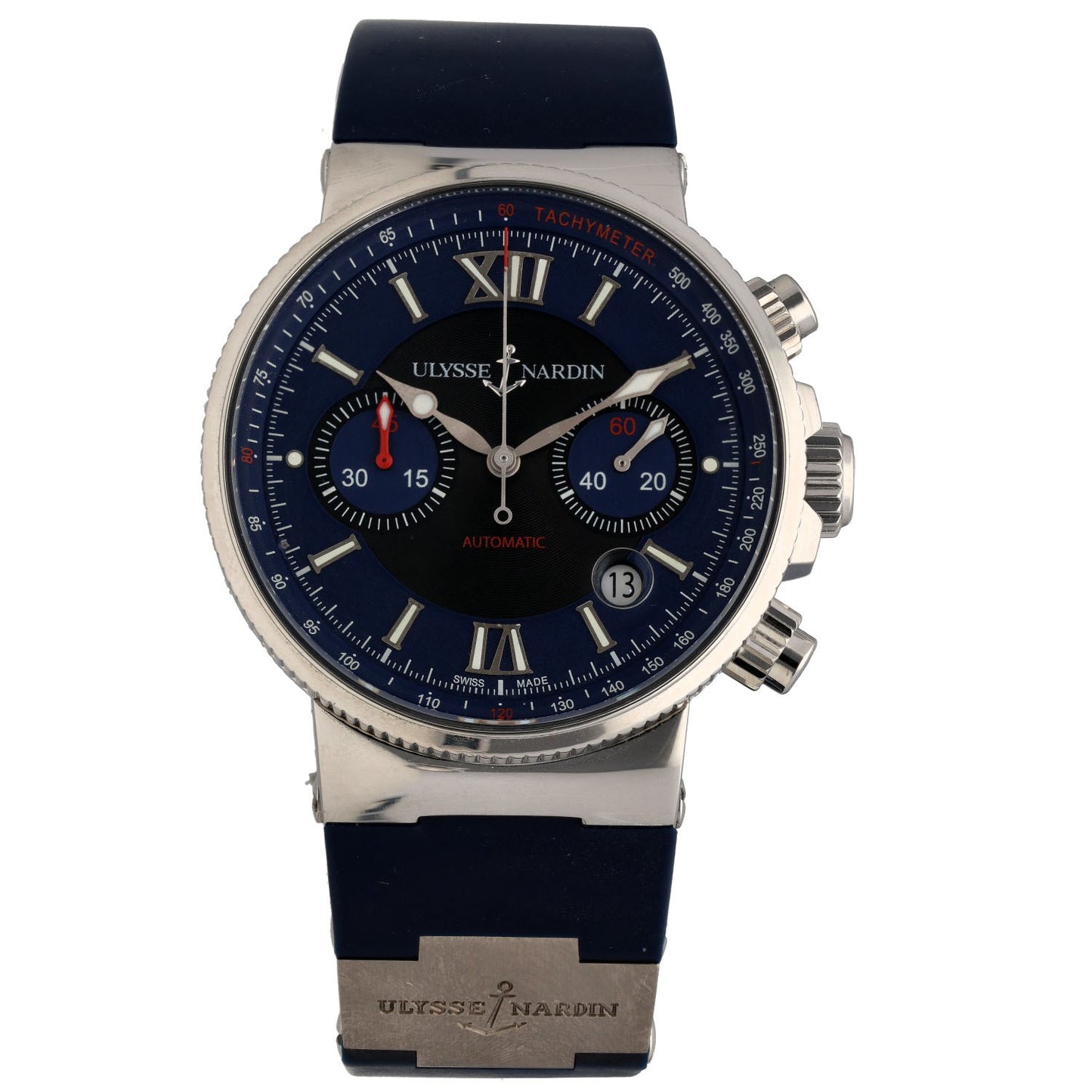Ulysse Nardin Maxi Marine Chronograph 41mm Stainless Steel Watch