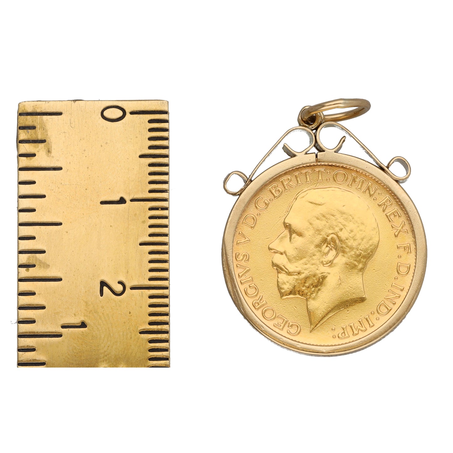 9ct Gold Full Sovereign Coin Pendant