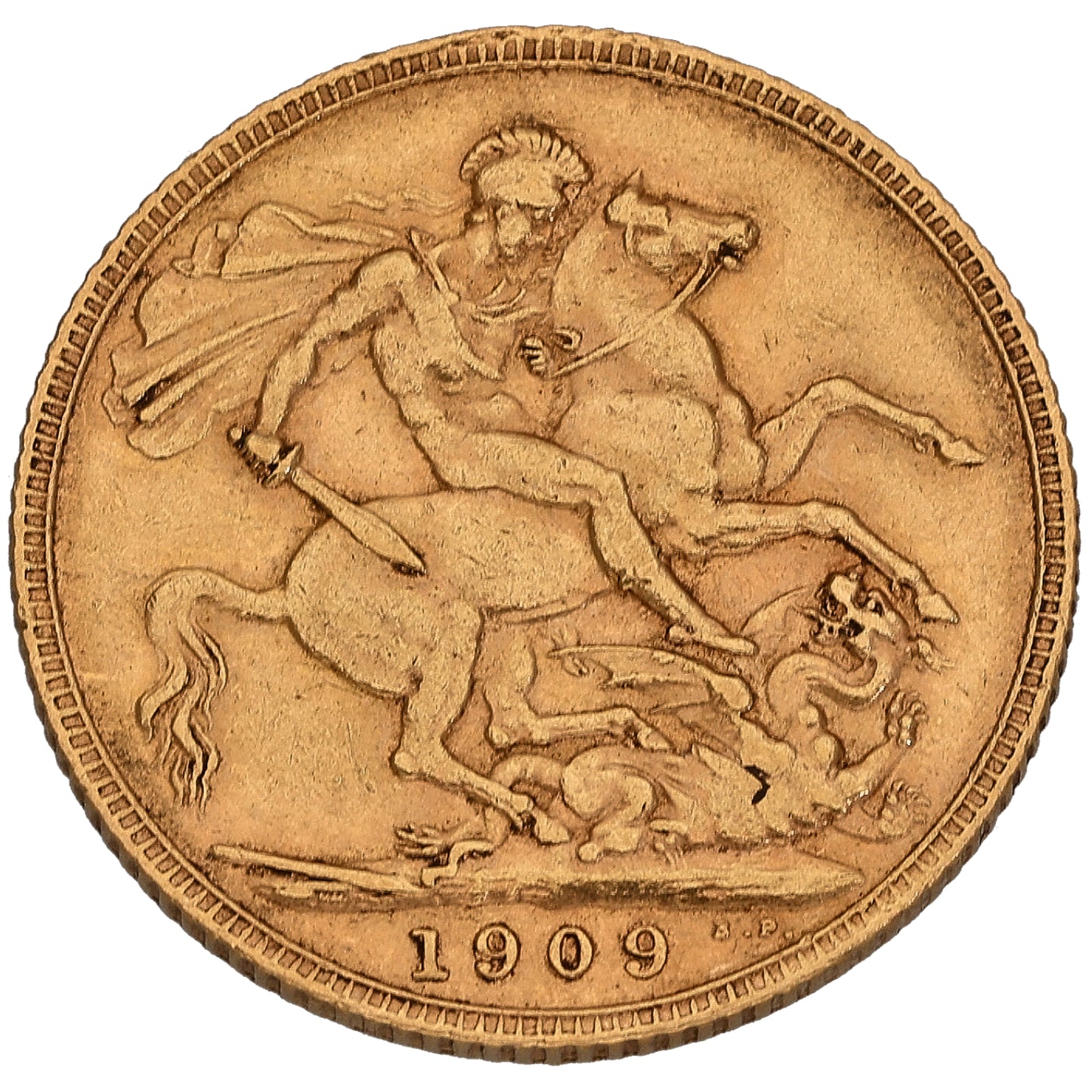 22ct Gold King Edward VII Full Sovereign Coin 1909