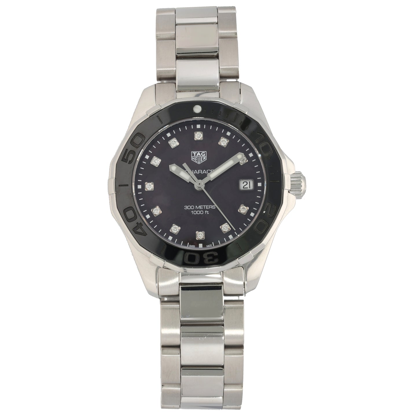 Tag Heuer Aquaracer WAY131M 35mm Stainless Steel Watch