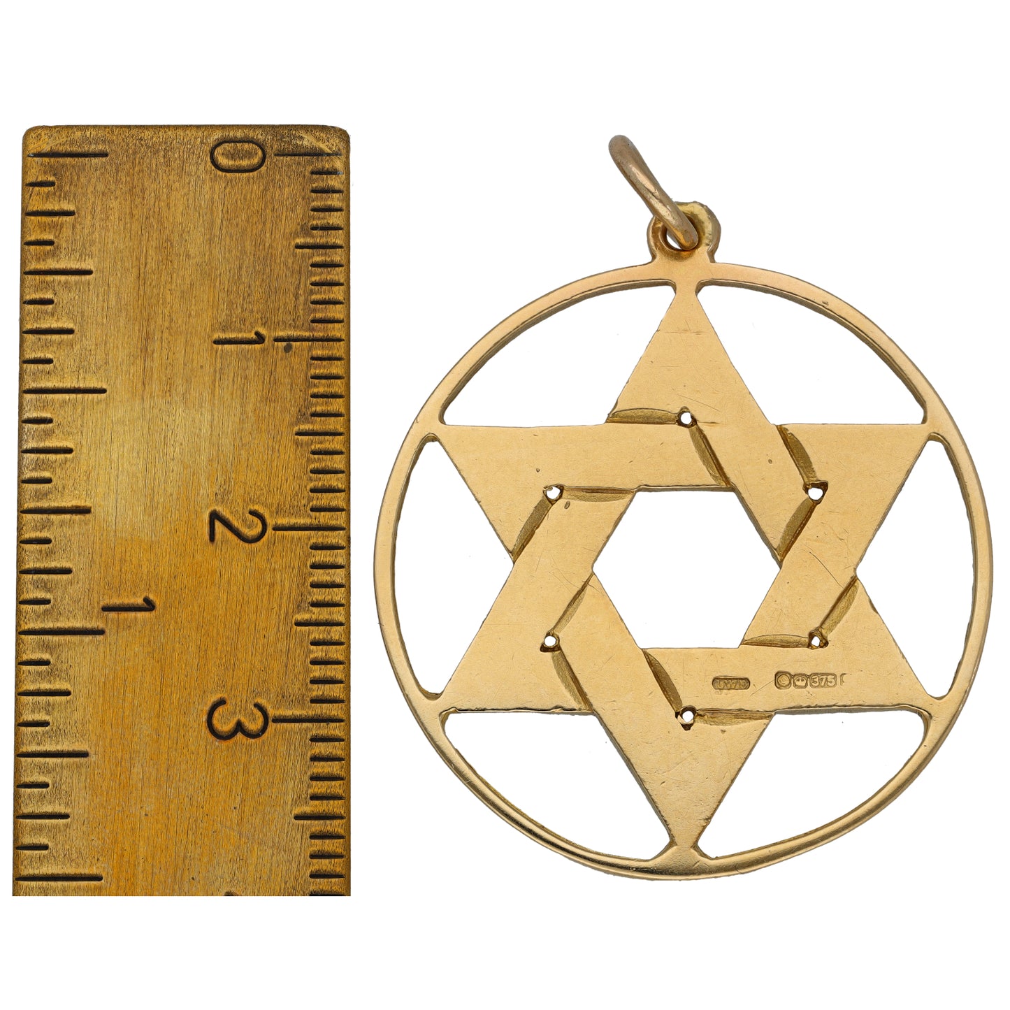 9ct Gold Star of David Pendant
