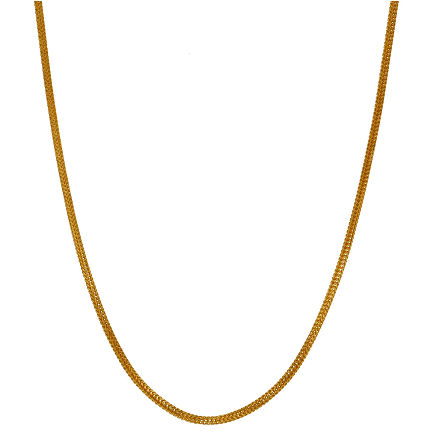 22ct Gold Foxtail Chain 18"