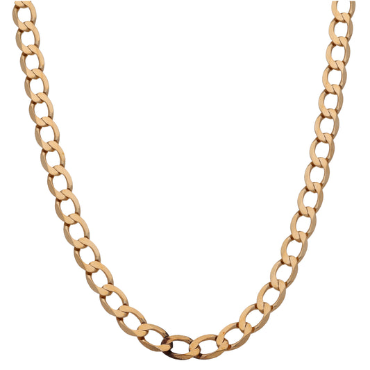 9ct Gold Curb Chain 20"