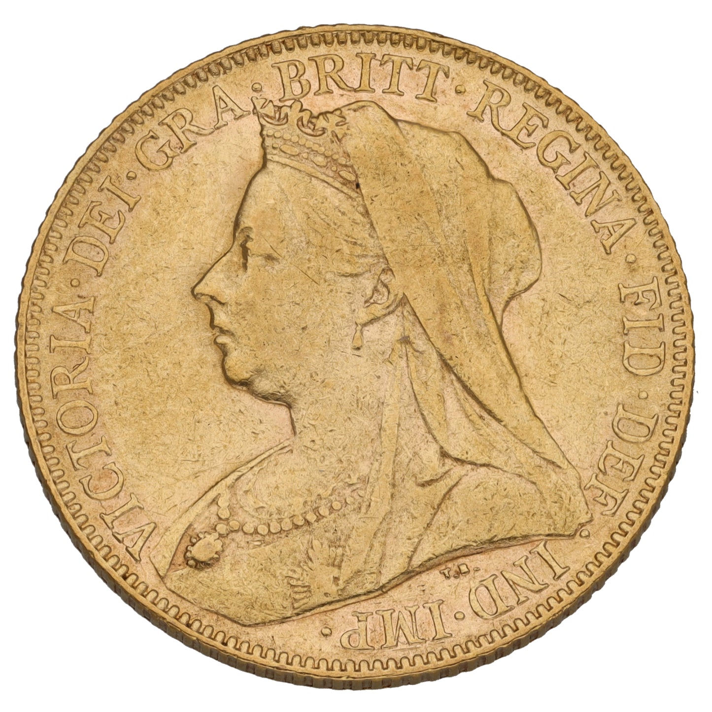 22ct Gold Queen Victoria Full Sovereign Coin 1900