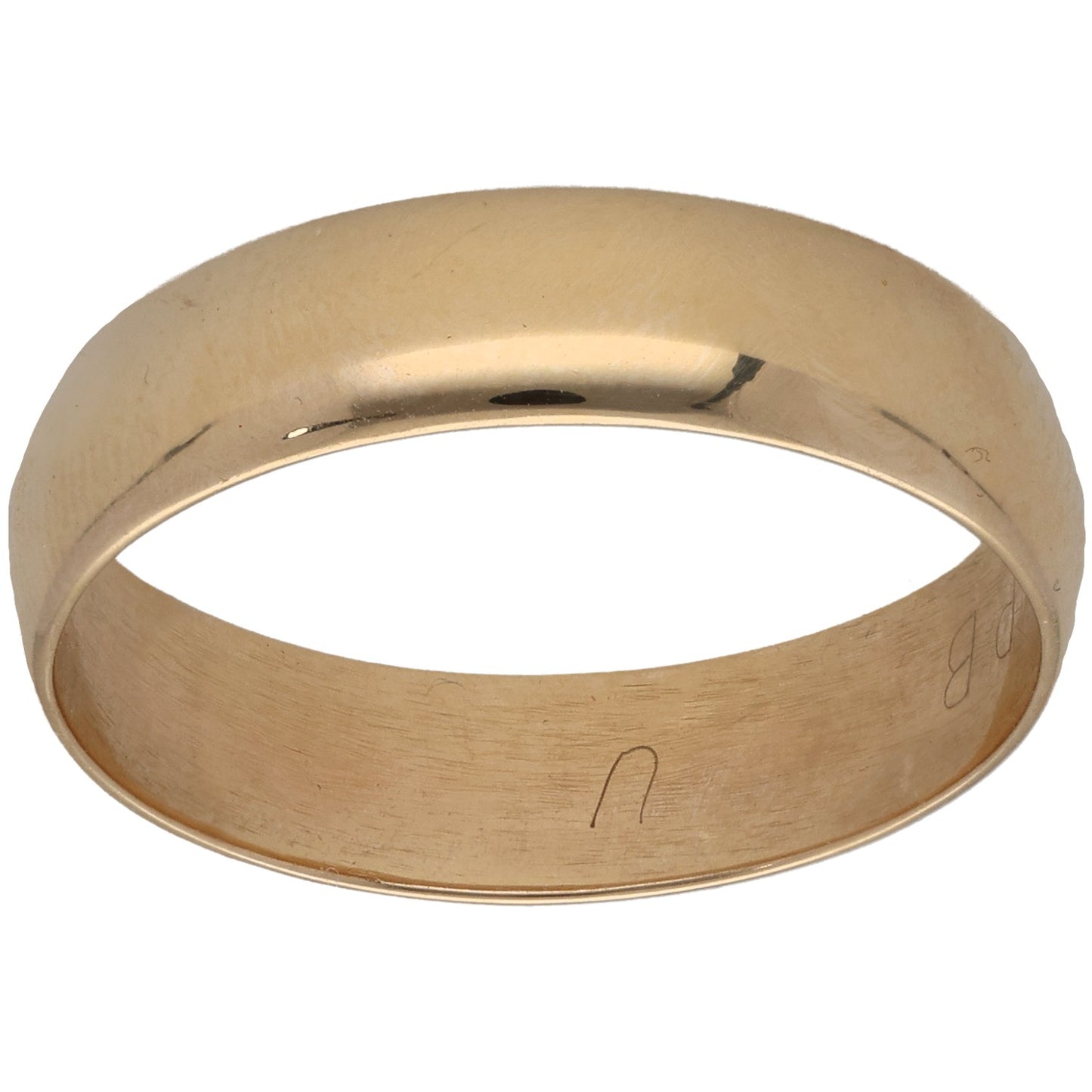 9ct Gold Plain Wedding Ring Size U
