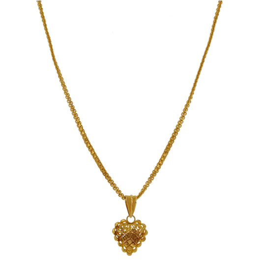 22ct Gold Alternative Pendant With Chain