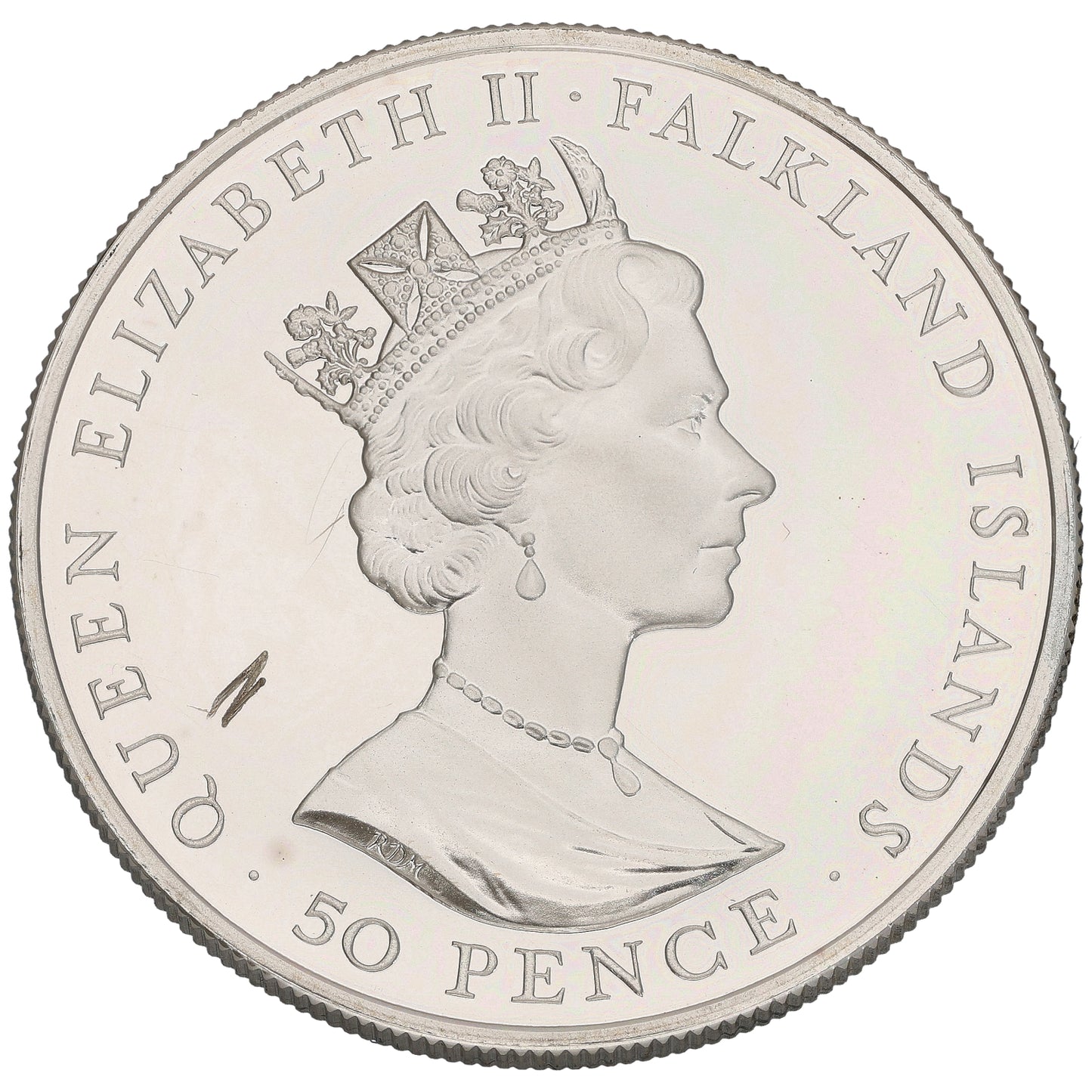 Sterling Silver 40th Anniversary Of Reign Coin 50 Pence 1992