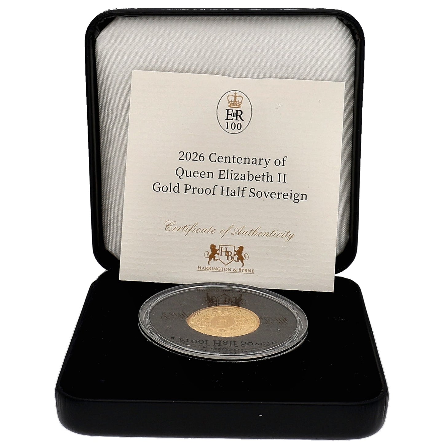 22ct Gold Century Of Queen Elizabeth Half Sovereign Coin 2026