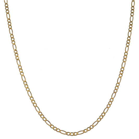 9ct Gold Figaro Chain 22"