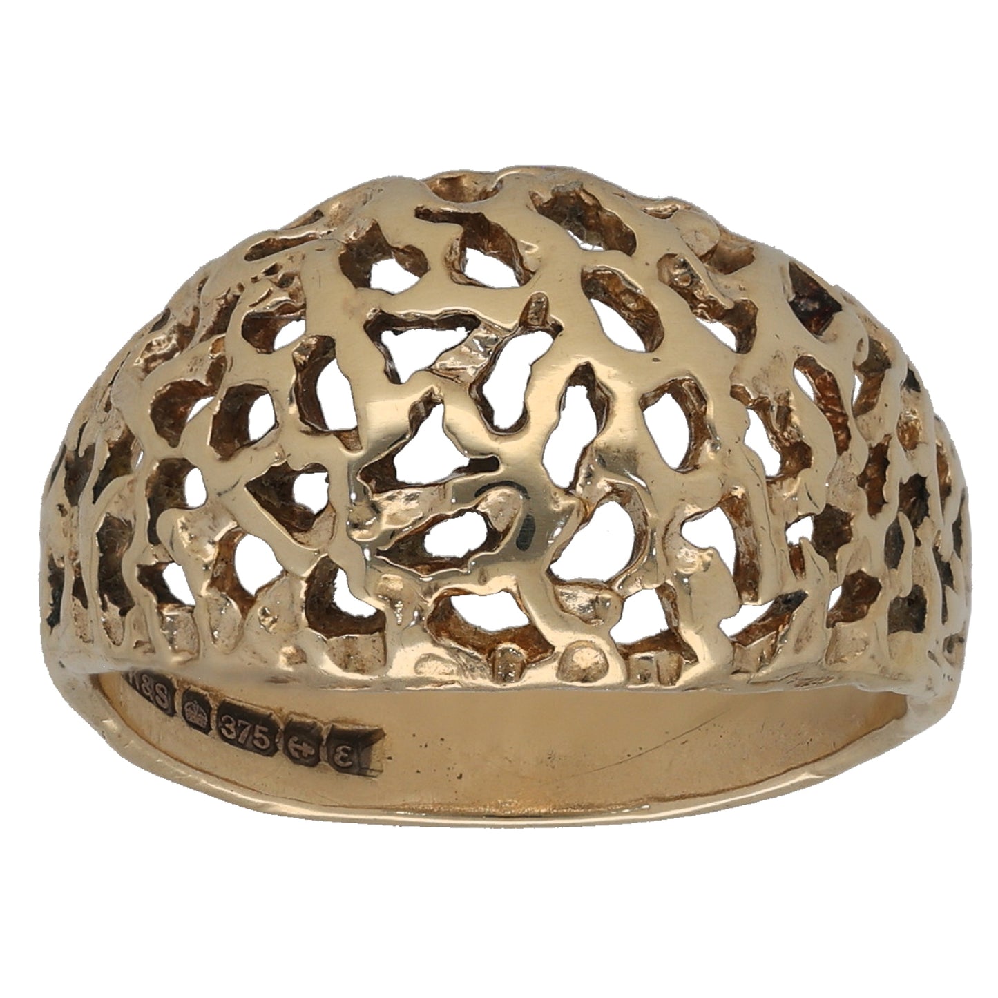 9ct Gold Alternative Ring Size O