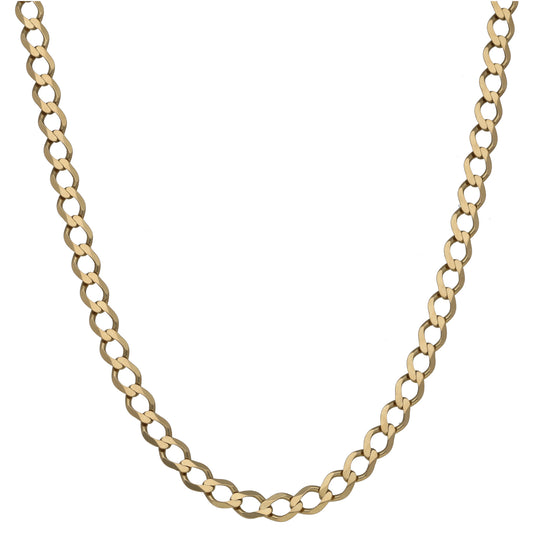 9ct Gold Curb Chain 26"