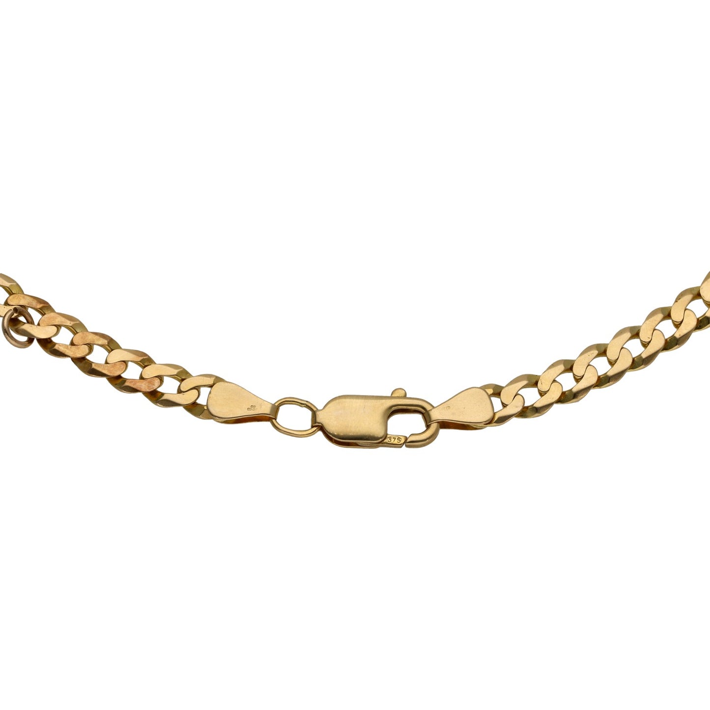 9ct Gold Ingot Pendant With Chain