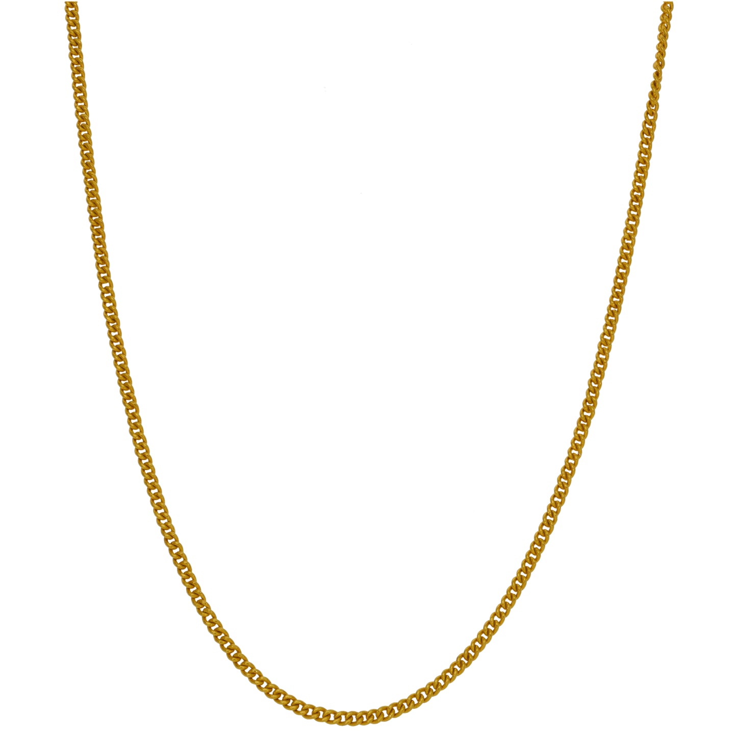 22ct Gold Curb Chain 18"