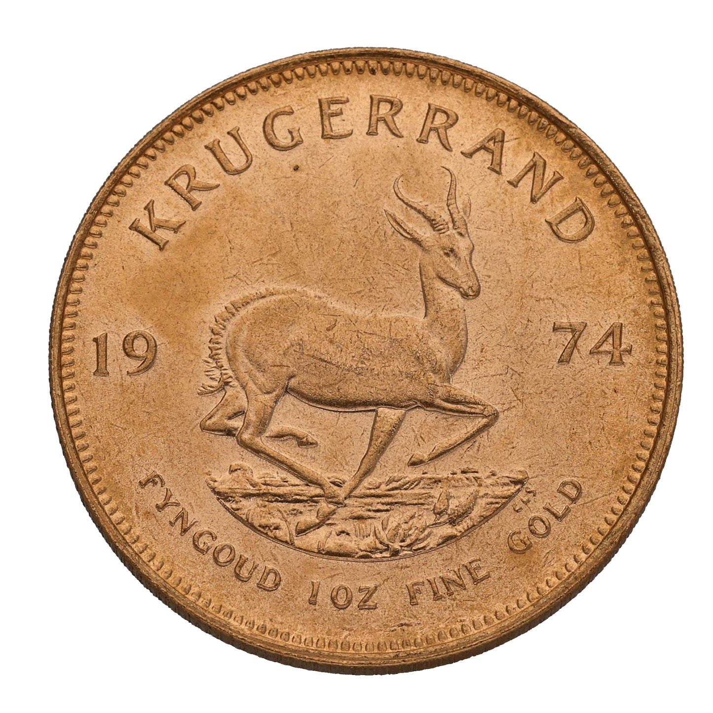 22ct Gold 1 OZ Krugerrand Coin 1974