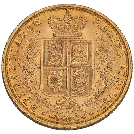 22ct Gold Queen Victoria Full Sovereign Coin 1884
