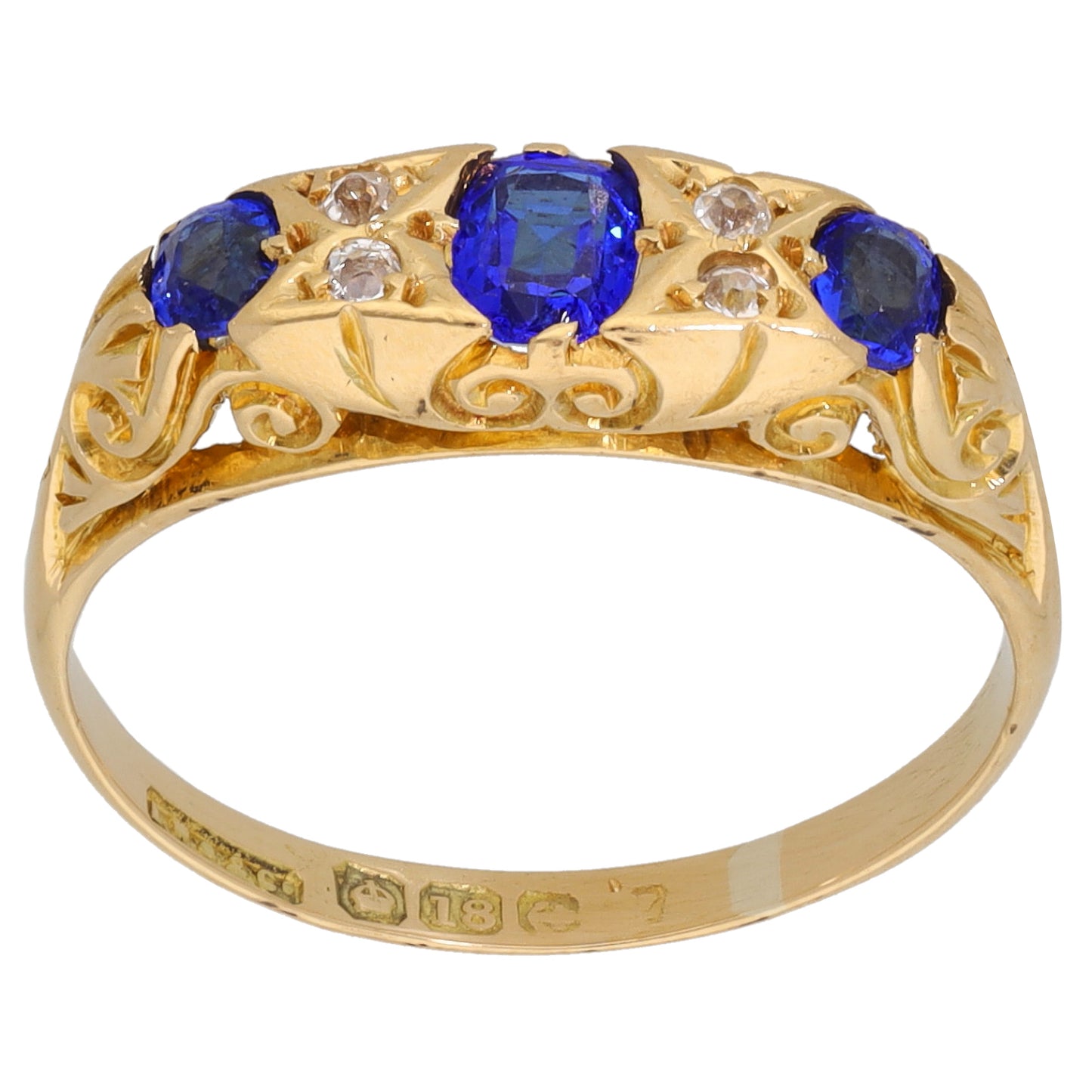 18ct Gold Imitation Dress/Cocktail Ring Size M