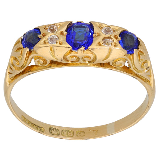 18ct Gold Imitation Dress/Cocktail Ring Size M