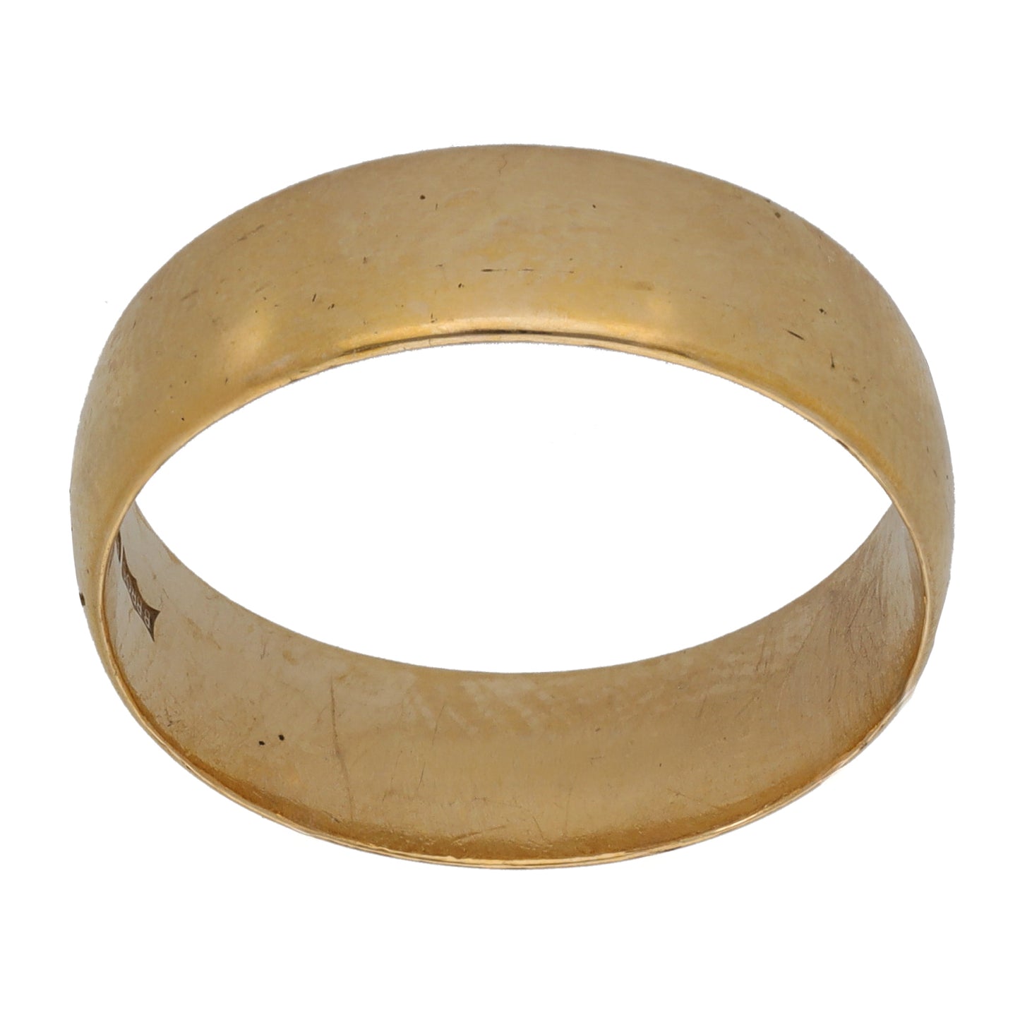 9ct Gold Plain Wedding Ring Size S