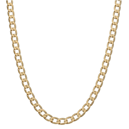 9ct Gold Curb Chain 18"