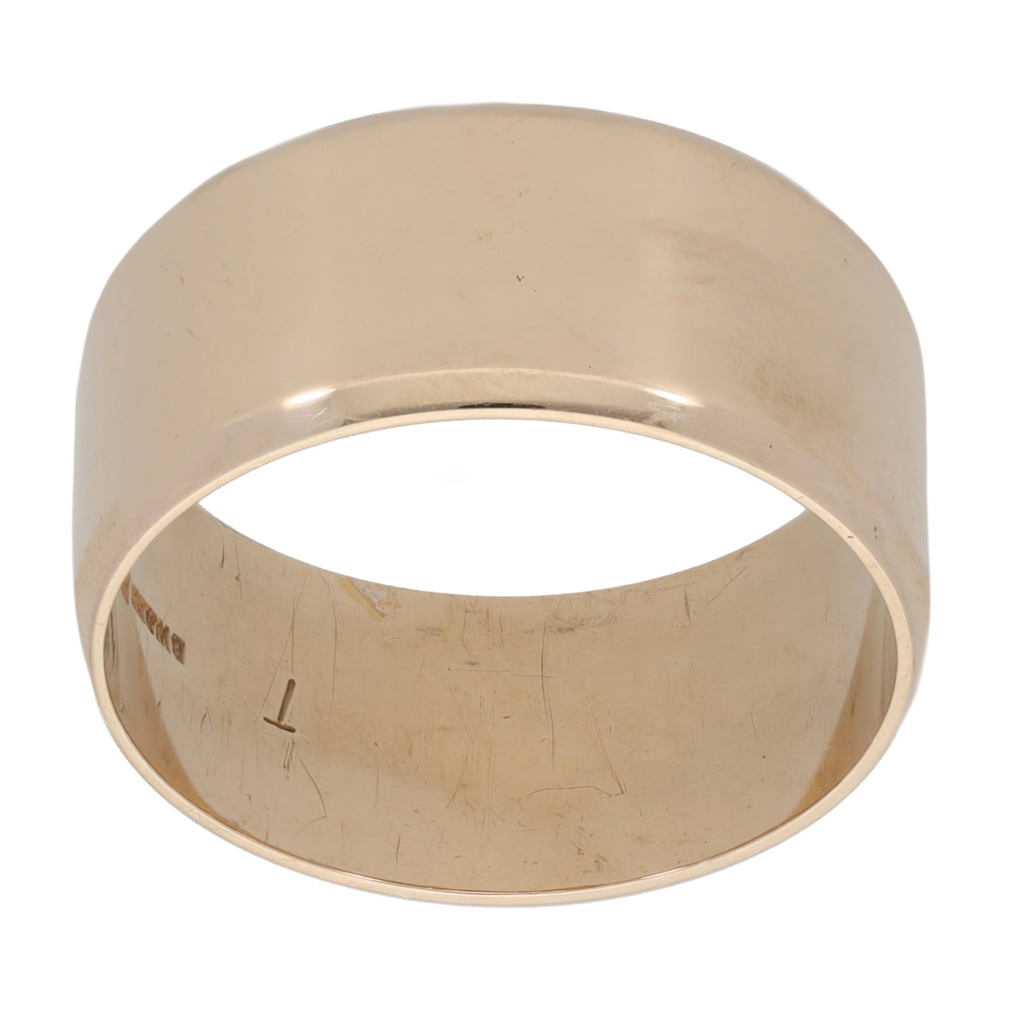 9ct Gold Shaped Wedding Ring Size T