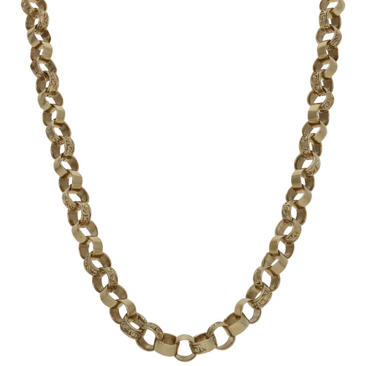 9ct Gold Belcher Chain 24"
