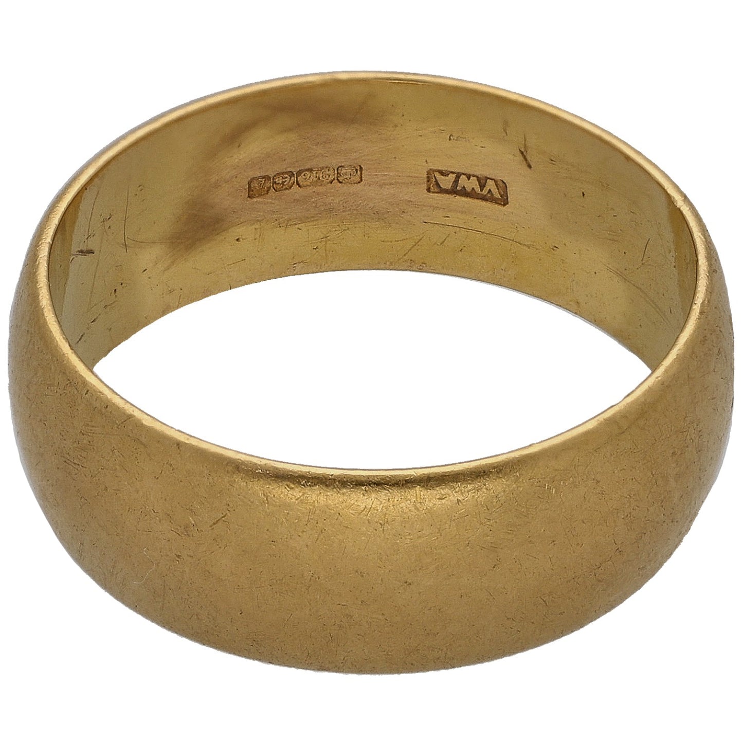 22ct Gold Plain Wedding Ring Size O