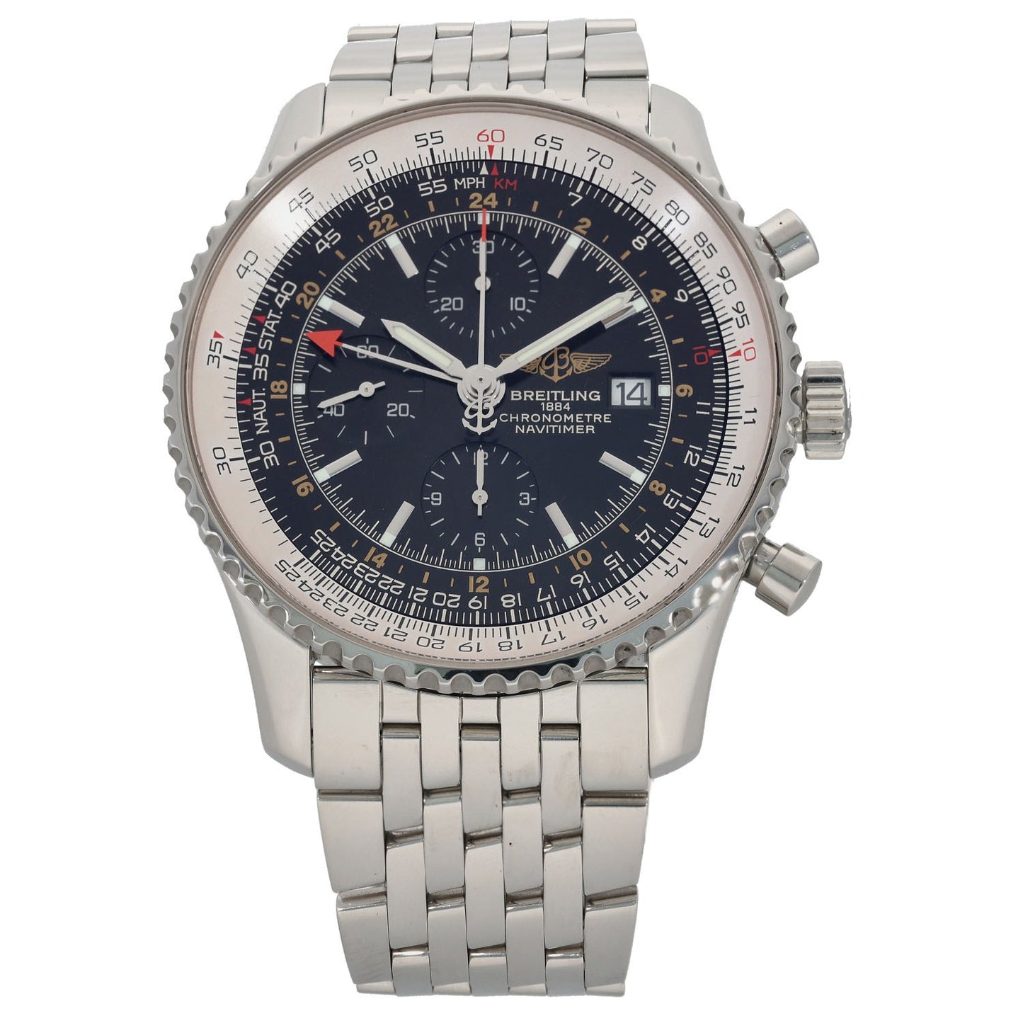 Breitling Navitimer World A24322 46mm Stainless Steel Watch