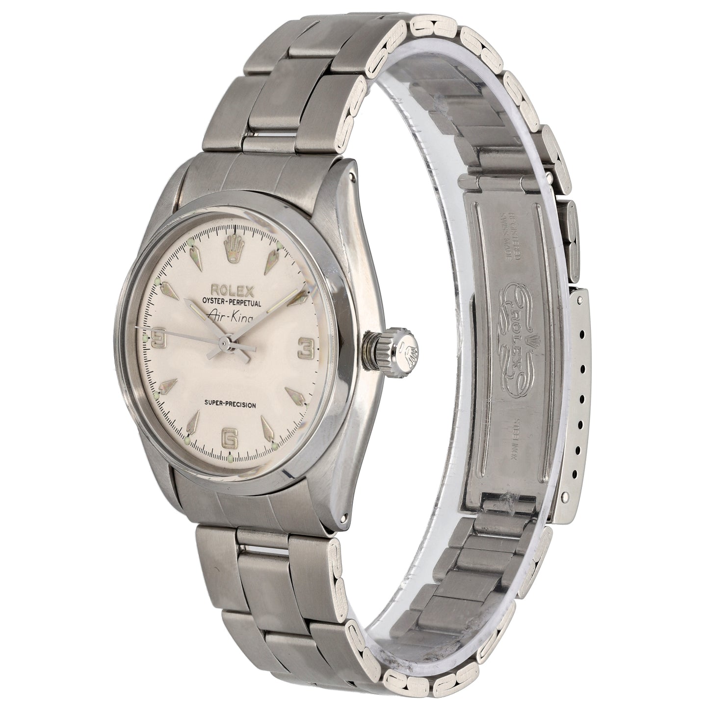 Rolex Air King 5500 34mm Stainless Steel Watch