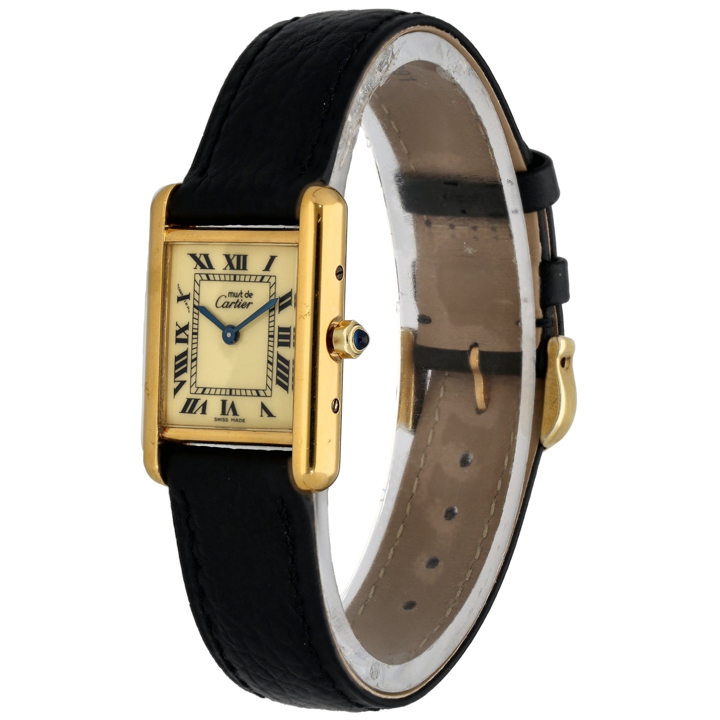 Cartier Tank Vermeil 366001 21mm Gold Plated Watch