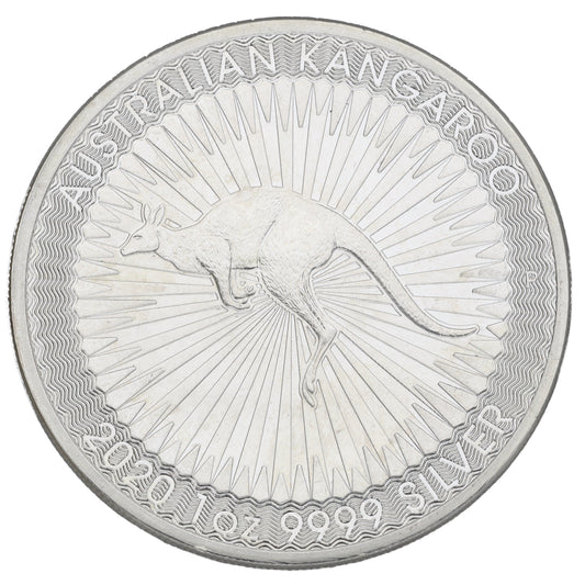 Fine Silver Australian Kangaroo 1 OZ Coin 2020