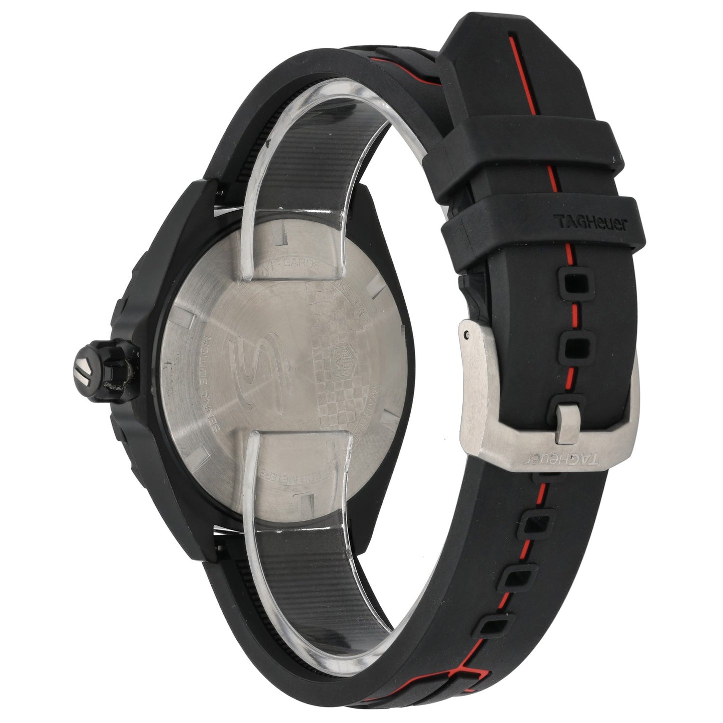 Tag Heuer Formula 1 Ayrton Senna Special Edition WAZ1014, black and red dial, PVD Stainless steel