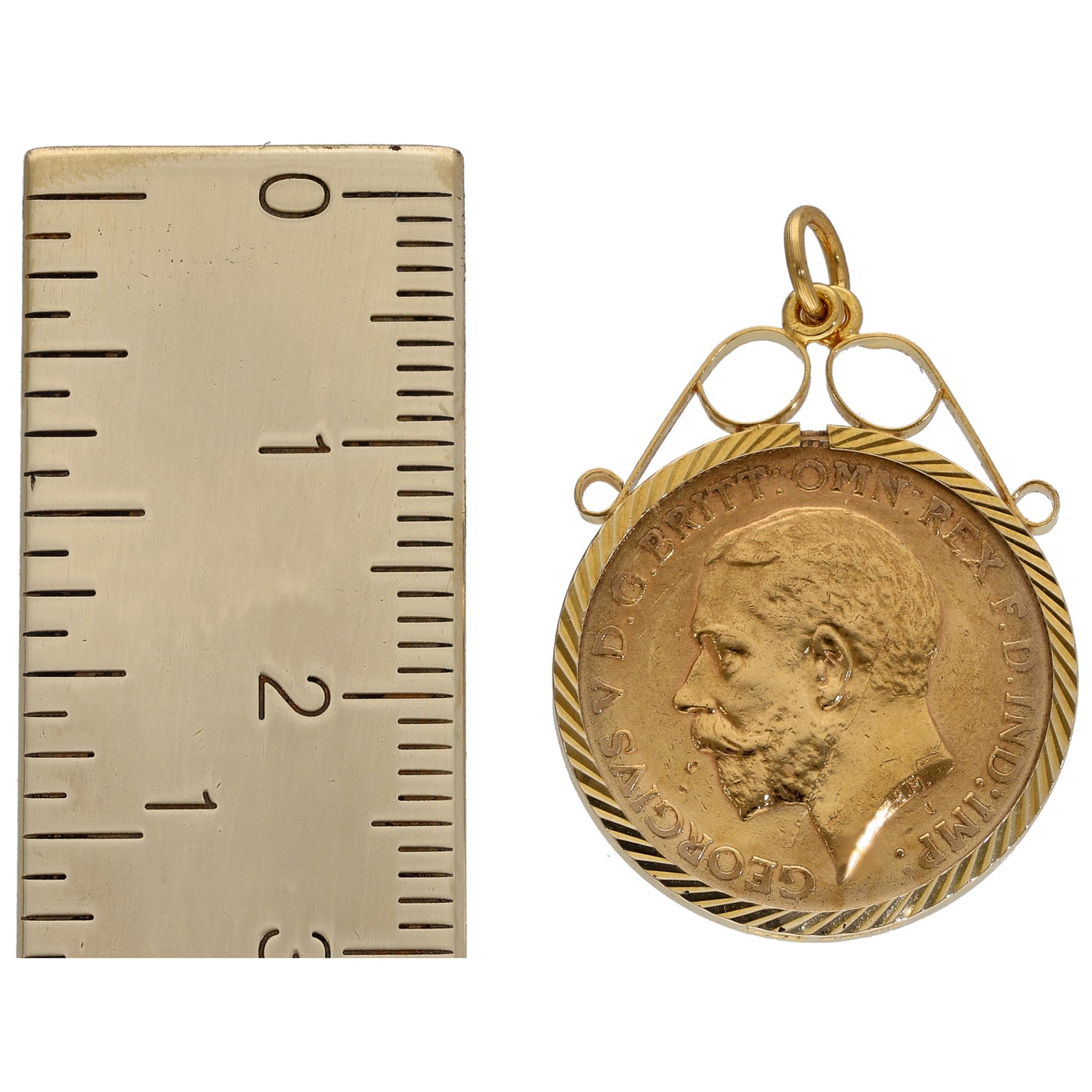 9ct Gold Half Sovereign Coin Pendant