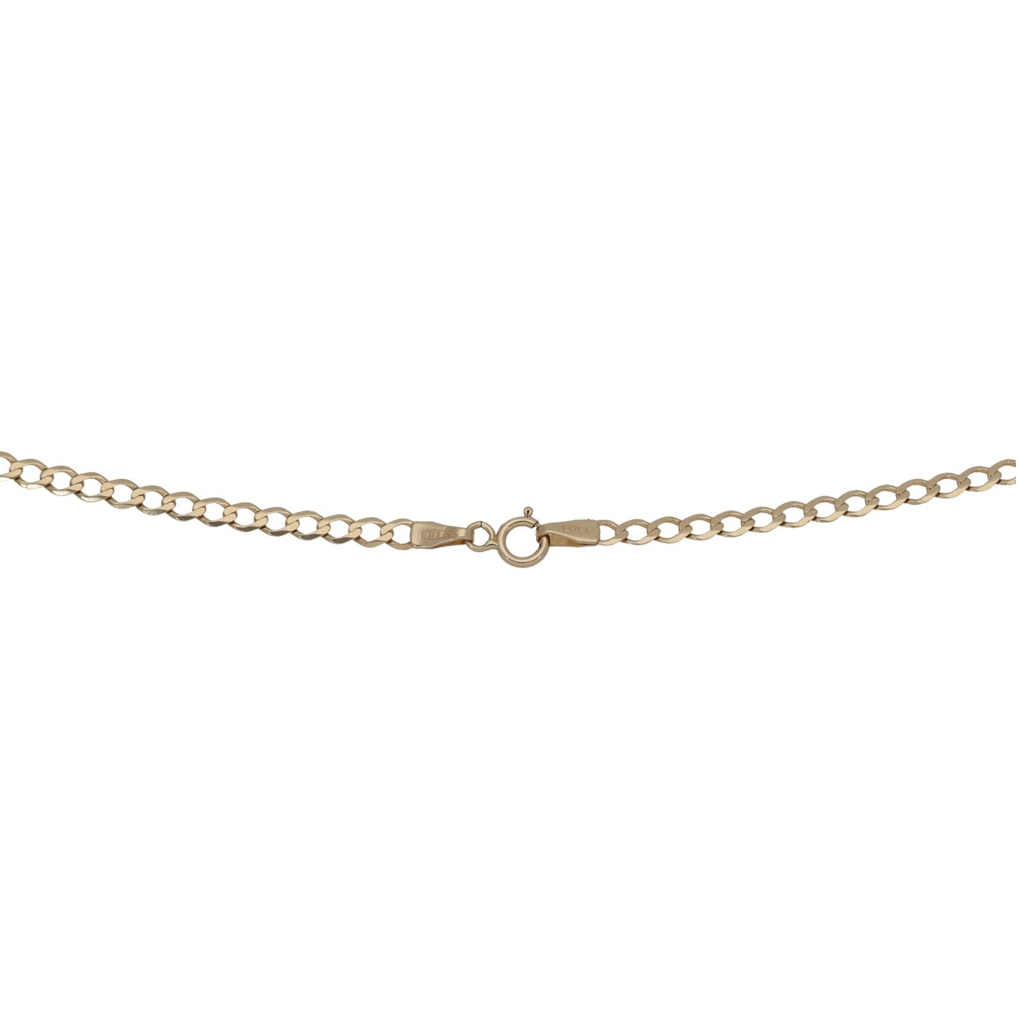 9ct Gold Curb Chain 16"