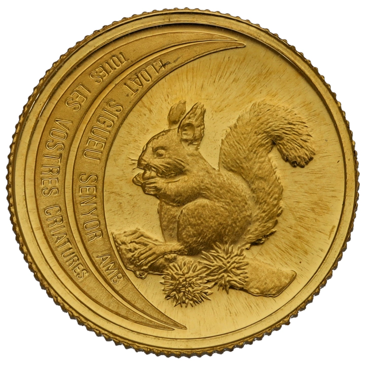 24ct Gold Andorra 5 Diners Coin 1994