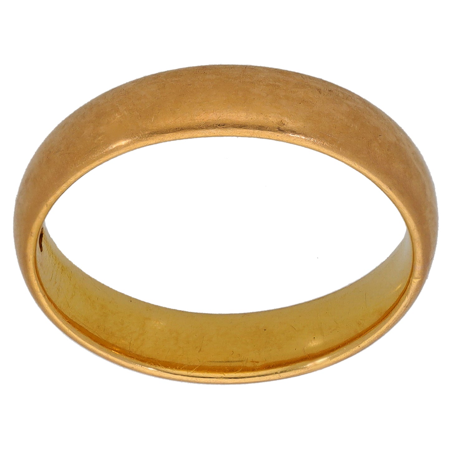 22ct Gold Plain Wedding Ring Size P