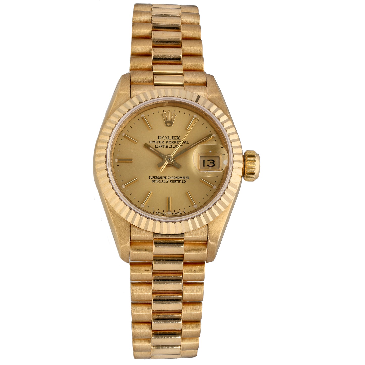 Rolex Lady Datejust 69178 26mm Gold Watch
