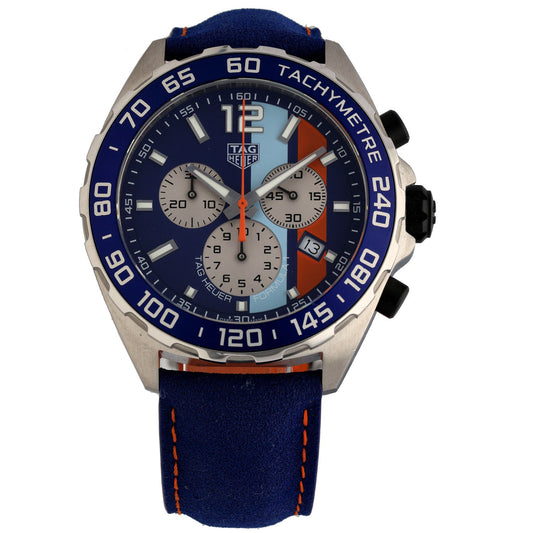 Tag Heuer Formula 1 Gulf CAZ101N 43mm Stainless Steel Watch (Ex-Display)