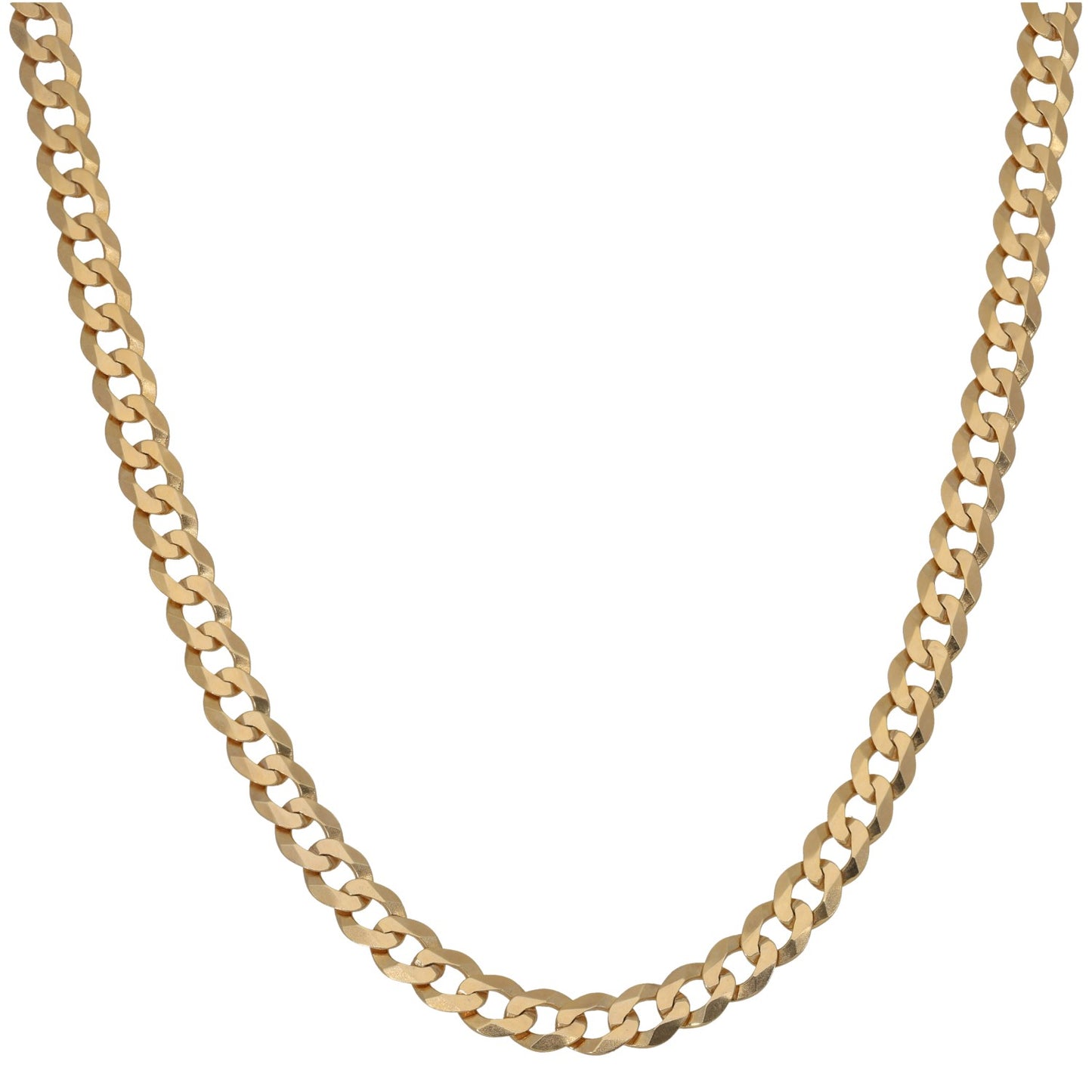 9ct Gold Curb Chain 22"