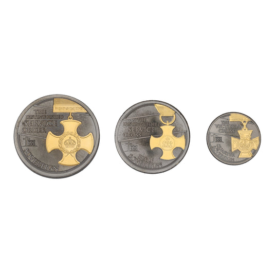 22ct Gold Armistice Remembrance Prestige Sovereign Coin Set 2018