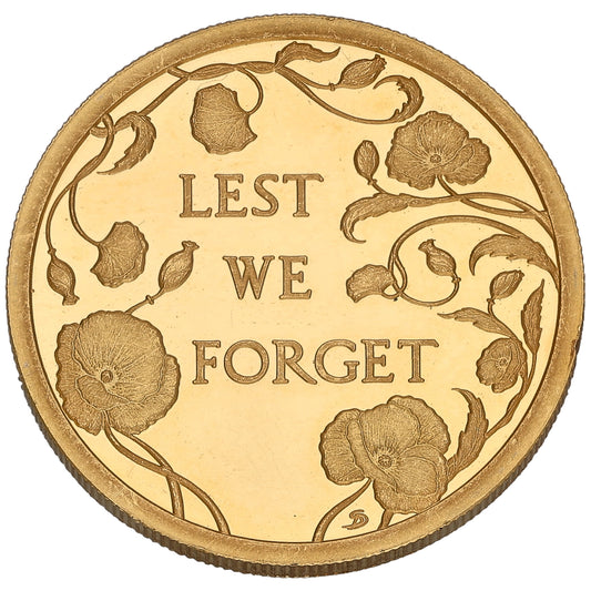 22ct Gold Lest We Forget Full Sovereign Coin 2024