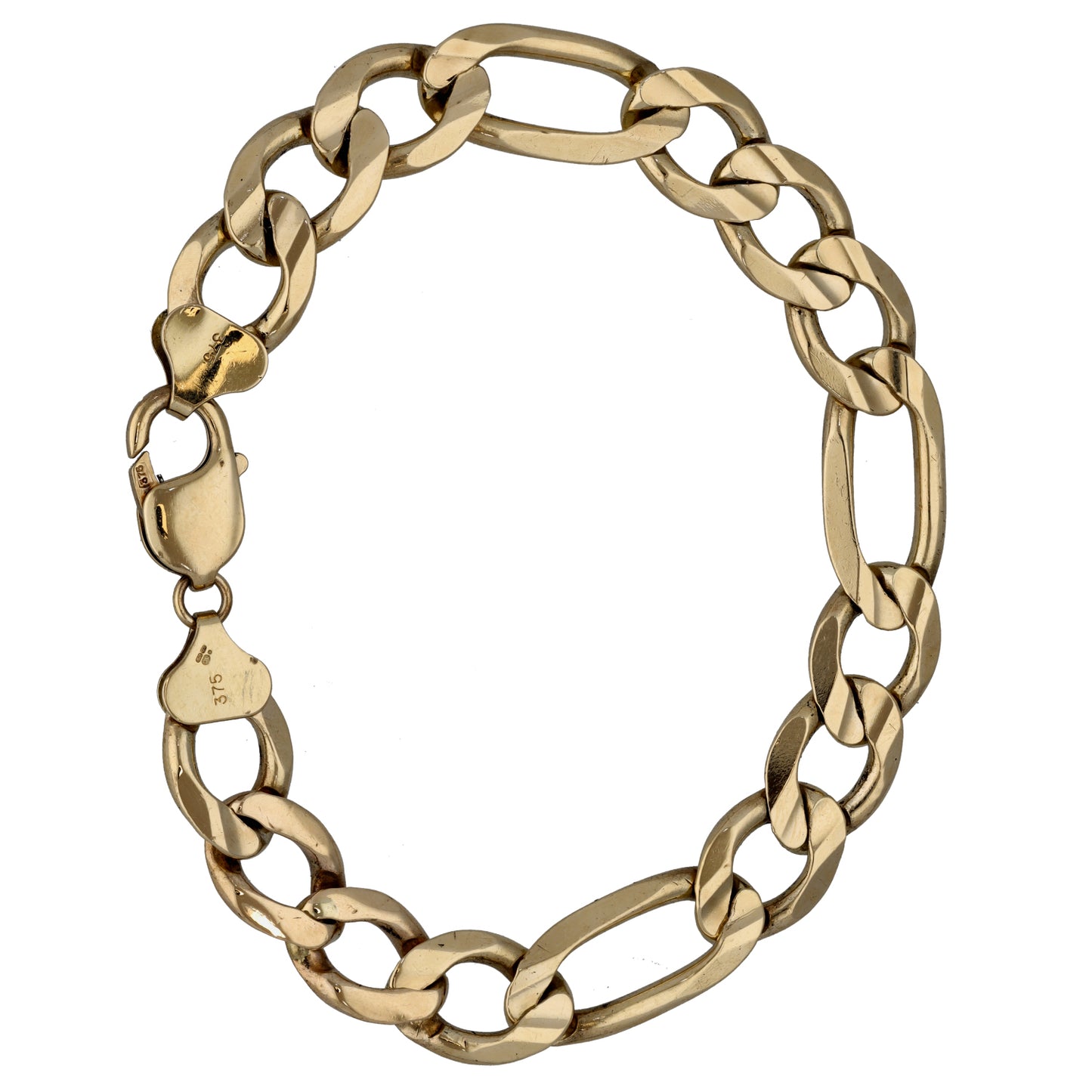 9ct Gold Figaro Bracelet