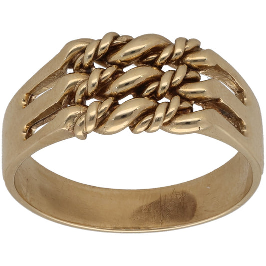 9ct Gold Alternative Ring Size T