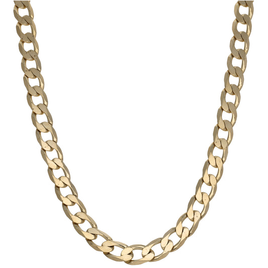 9ct Gold Curb Chain 22"