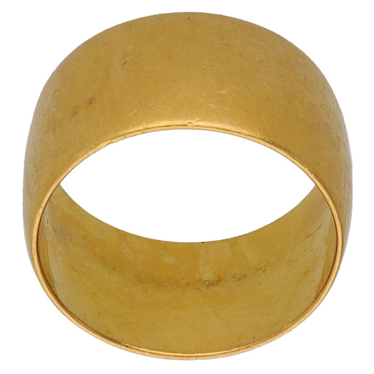 22ct Gold Plain Wedding Ring Size L