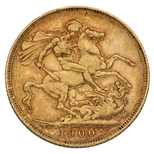 22ct Gold Queen Victoria Full Sovereign Coin 1900